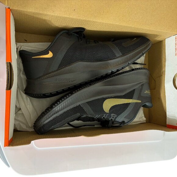 Nike Quest 4 Men\'s Running Shoe Size 6.5 Black Gold main image 6